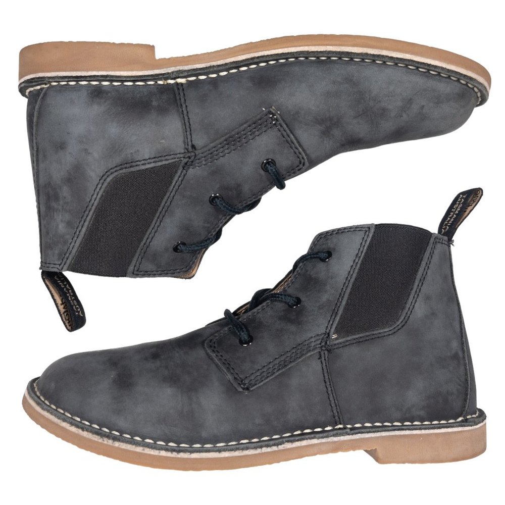 Blundstone 268 Casual Rustic Black Gray Lace Up Chukka Boots Mens US Size 9